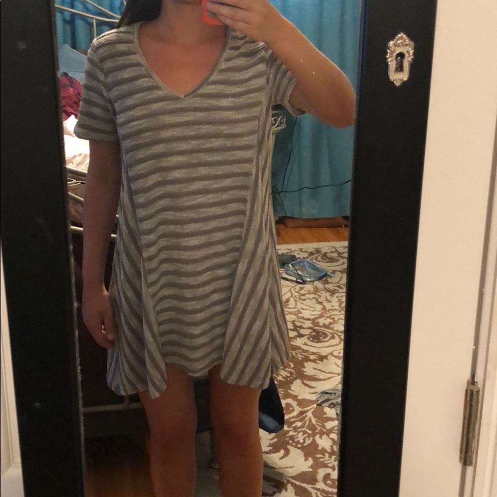 Grey T-shirt dress